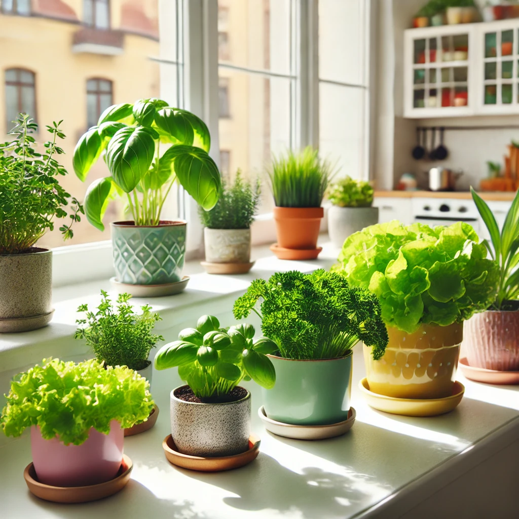 How to Use Windowsills to Grow Fresh Herbs and Greens