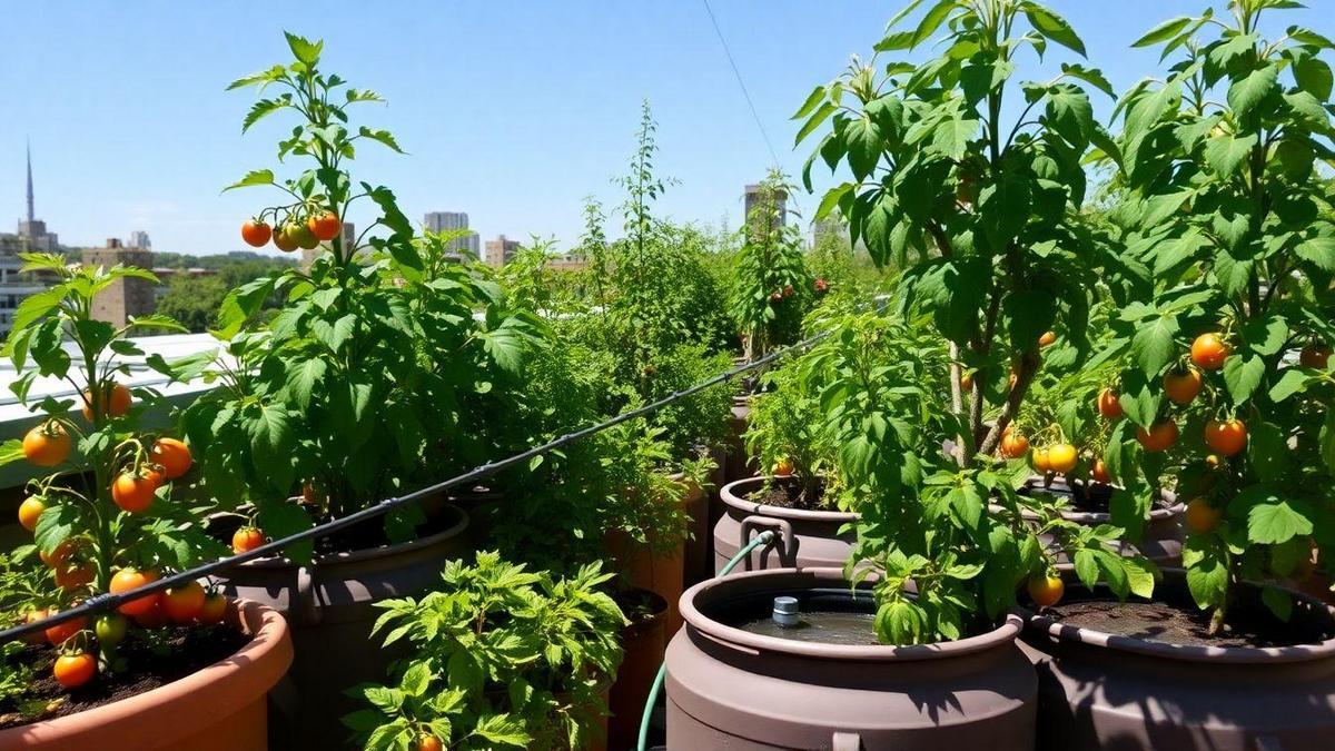 Watersaving Techniques for Rooftop Vegetable Gardens